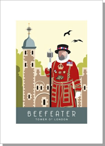 Beefeater Tower of London Card
