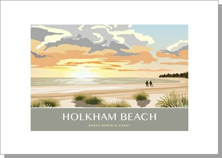 Holkham Beach Sunrise Card