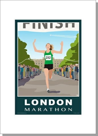 London Marathon Female Card