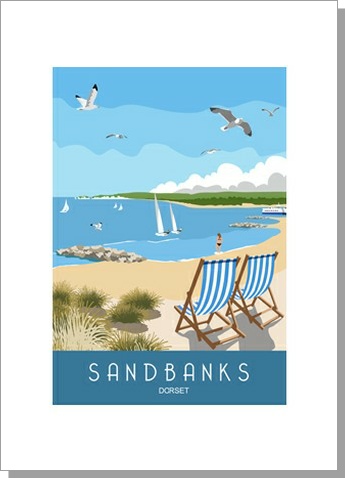 Sandbanks Portrait card