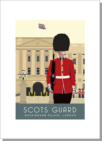 Scots Guard Buckingham Palace Card