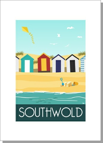 Southwold Beach Huts Card
