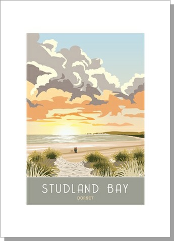 Studland Bay Sunrise card