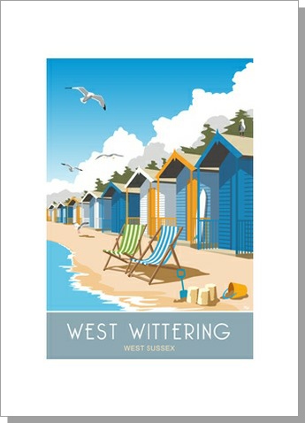 West Wittering Beach Huts Card