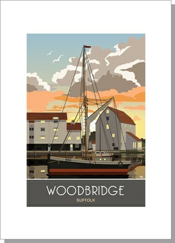 Woodbridge Quay Sunrise Card