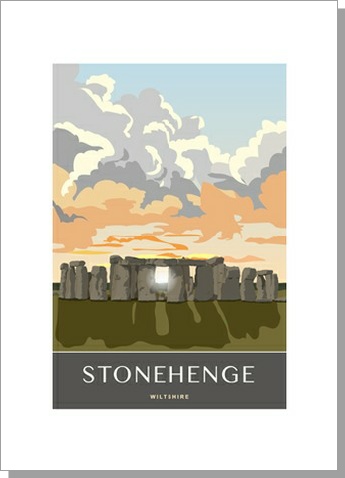 Stonehenge Sunset Card