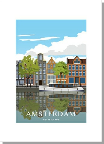 Amsterdam Holland Netherlands Card