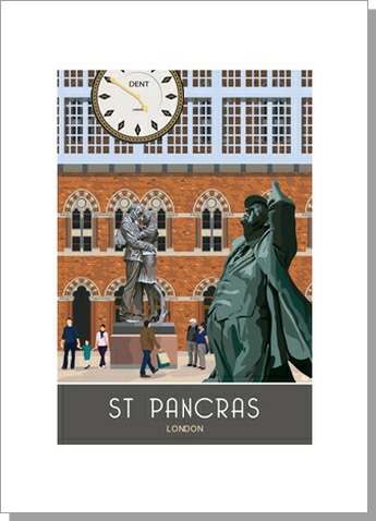 St Pancras Station London Card
