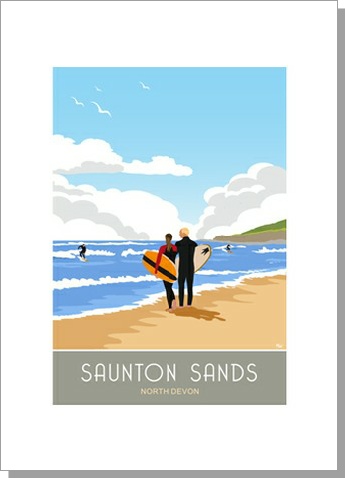 Saunton Sands Surfers Devon