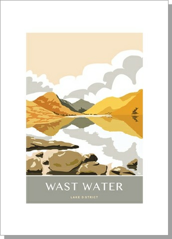 Lake District Wast Water Greetings Card