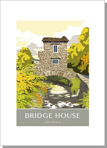 Bridge House Greetings card Lake District Cumbria