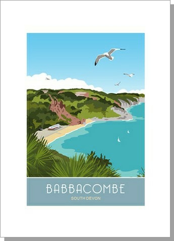 Babbacombe Devon Greetings Card