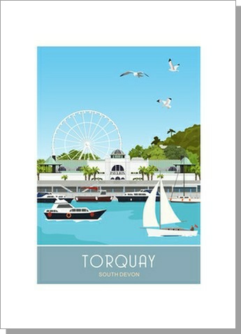 Torquay South Deven Greetings Card