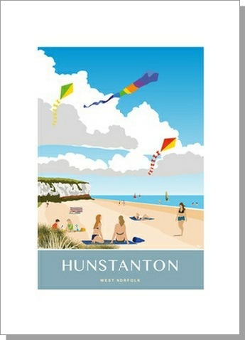 Hunstanton Beach Kites Card