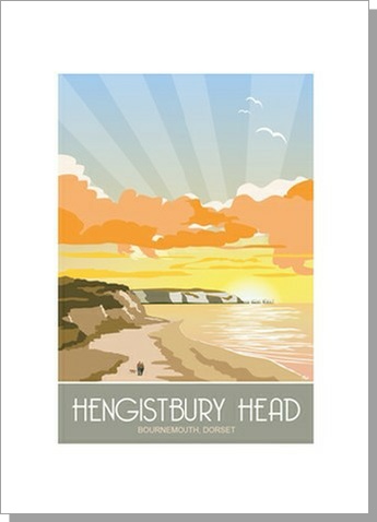 Hengistbury Head Sunrise card