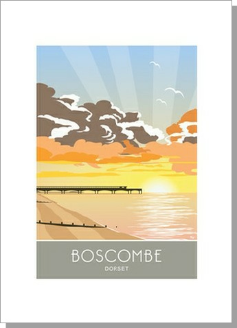Boscombe Pier Greetings card