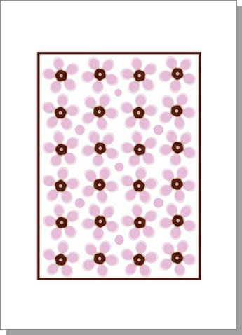 Wax Flower Design Card