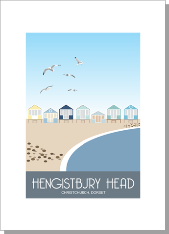 Hengistbury Head Beach Huts, Christchurch, Dorset card