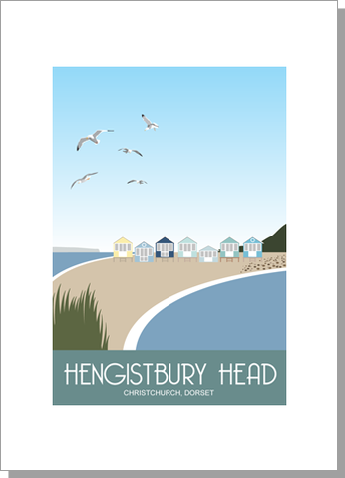 Hengistbury Head Huts, Christchurch, Dorset card