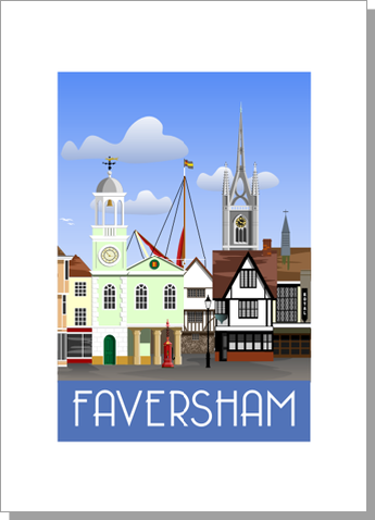 Faversham Town Greetings Card