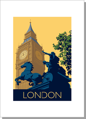 London, Big Ben Card
