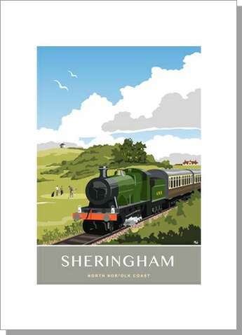 Sheringham Golf Course North Norfolk Railway Card
