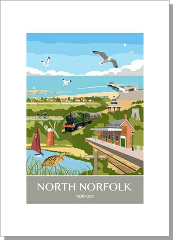 Overstrand Beach Huts Seaside Card