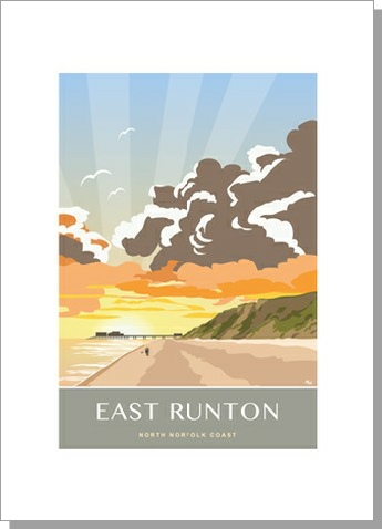 Overstrand Beach Huts Seaside Card